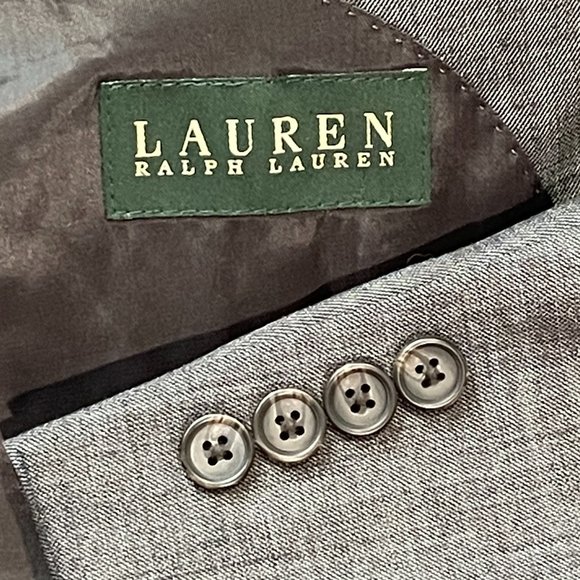 Ralph Lauren 100% Wool Gray Geometric Blazer Sport Jacket Size 48R - Picture 11 of 11